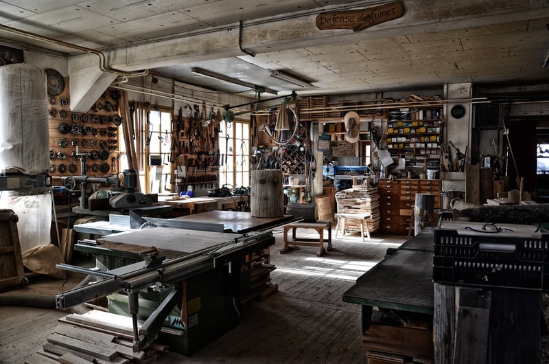 Tools in a workshop